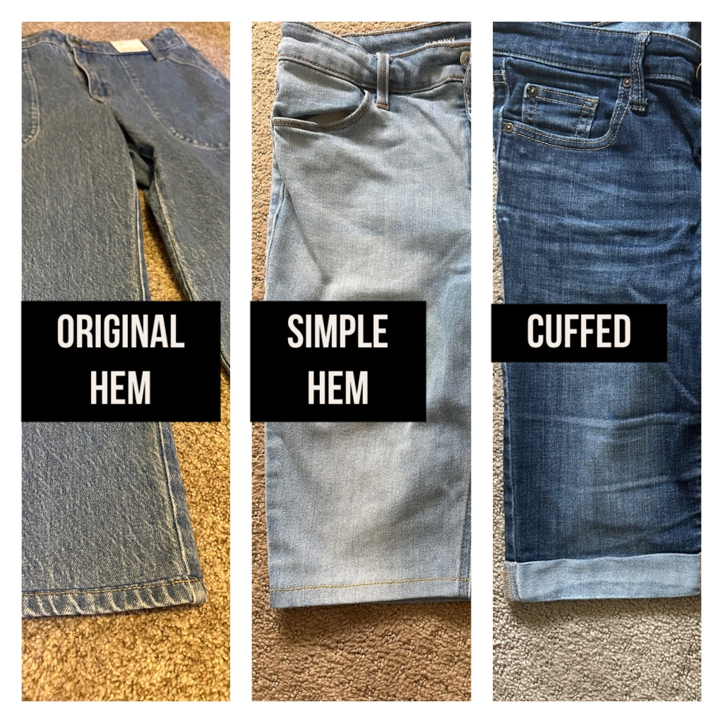 How to Hem Jeans While Keeping Original Hem 